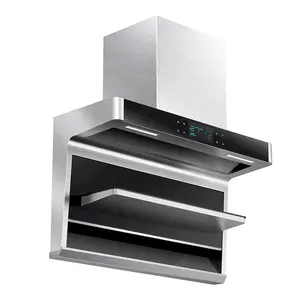 Campana Extractora <span class=keywords><strong>de</strong></span> Acero Inoxidable para Cocina <span class=keywords><strong>de</strong></span> Hotel, 60 cm, Bajo Nivel <span class=keywords><strong>de</strong></span> Ruido, Luz LED, Precio Razonable, Gran <span class=keywords><strong>Venta</strong></span> - Product Image 1