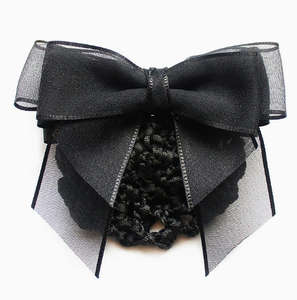 Bandeau professionnel élégant et simple pour femmes, idéal pour les hôtesse de l'air et les infirmières, avec poche en filet - Product Image 4