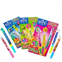 Kit de fabrication de stylos à sable mouvant magique DIY, jouet éducatif STEM transfrontalier pour parents et enfants, ensemble d'usine en plastique, 14+ ans, sans piles