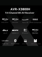 Amplificateur panoramique Dolby 9.4 canaux DENON AVR-X3800H pour la maison, audio 8K, Vietnam