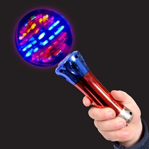 Magic Rotating Flashing LED Plastic Pentagram Spherical Spinning <b>Wand</b> Toy for Boys Girls Fun <b>Glow</b> Party Favor - Product Image 3