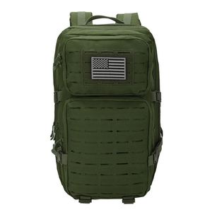Sac à dos tactique unisexe Molle imperméable pour la randonnée en plein air, les voyages et la survie, avec fermeture éclair, tendance, en polyester, vente en gros - Product Image 2