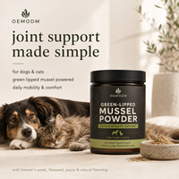 Suplemen Bubuk OEM Green-Lipped Mussel untuk Hewan Peliharaan Anjing Kucing, Meningkatkan Mobilitas Sendi, Mendukung Tendon dan Ligamen, Meredakan Nyeri