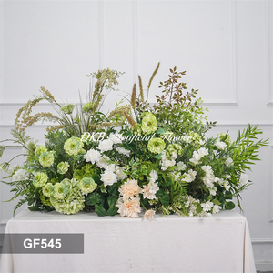 Flores Artificiales DKB para Bodas, Graduaciones, Día de la Madre, Camino de Mesa con Rosas Blancas y Verdes Hechas a Mano, Tacto Real, Colores Personalizables - Product Image 2