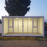 Maison conteneur modulaire préfabriquée personnalisée en usine Maison capsule préfabriquée 2 chambres et un salon