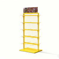 Présentoir portable moderne en métal antirouille avec étagères détachables et finition vernis pour la maison et le commerce de détail