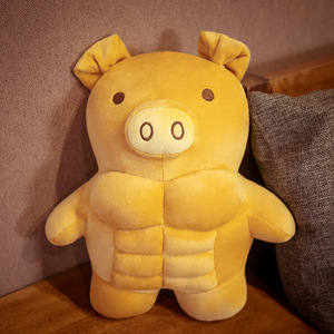 Peluche de Oso León Cerdo Musculoso Súper Genial, Divertido Animal de Peluche para Decoración del Hogar y Regalo de Cumpleaños <span class=keywords><strong>Humor</strong></span>ístico - Product Image 3
