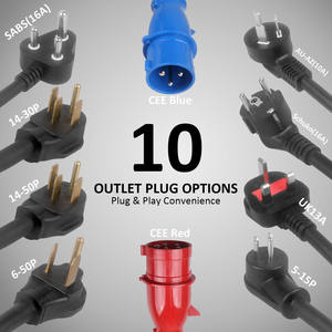 Nuevo Cargador Portátil para Vehículos Eléctricos Tipo 2 de 11 kW con Estándar Europeo, Adaptador de Enchufe CEE Rojo SK, Cable de 5 m, Ajuste de Corriente de 8 Niveles, Carga Programada - Product Image 6