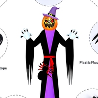 Citrouille Gonflable Professionnelle pour Décoration d'Halloween, Grande Citrouille Fantôme pour Événements Extérieurs, Fêtes, Maisons Hantées, Publicité (ODM)
