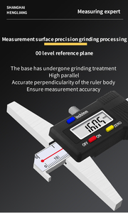 Hengliang เวอร์เนียสแตนเลสดิจิตอลคาลิเปอร์สล็อตคู่<span class=keywords><strong>เข็ม</strong></span>วัดหัวตะขอเดียวคาลิปเปอร์ดิจิตอลอิเล็กทรอนิกส์ความลึก - Product Image 6