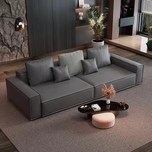 أريكة جلدية مريحة بتصميم عصري وجودة عالية وسعر منخفض لغرفة المعيشة - Product Image 4