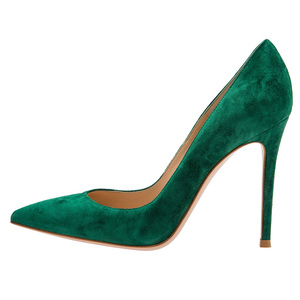 Gamuza verde Punta estrecha Fiesta Azul marino Niñas más cómodas Zapatos de vestir blancos - Product Image 2
