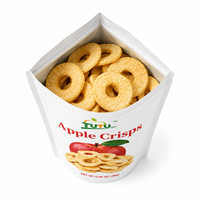 Premium BAOTASHAN Niet-gefrituurde Knapperige Vacuümgevriesdroogde Appelchips Zoete Smaak Zonder Toegevoegde Suiker 100% Puur Fruit Gezonde Snack 28g