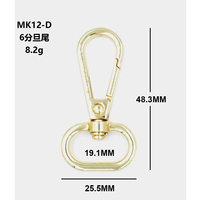 2026 2025 Meilleures ventes Mousquetons pivotants à déclenchement rapide en alliage de zinc sans nickel pour étiquettes métalliques logo et sangles de ceinture Haute qualité OEM/ODM