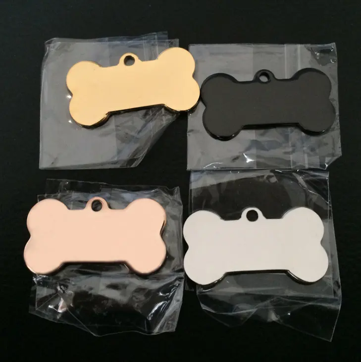 cat dog ID tag Free engraving dog Collar pet Charm Pet name pendant Bone Necklace Collar Puppy cat collar accessory
