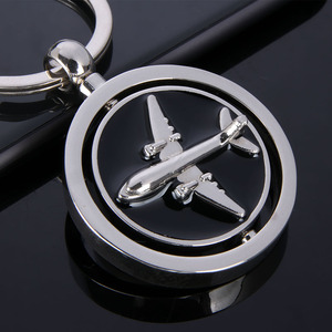 Bán buôn Keyring bản lề lưu niệm đóng dấu men Epoxy khắc thăng hoa máy bay máy bay tùy chỉnh kim loại móc khóa - Product Image 1