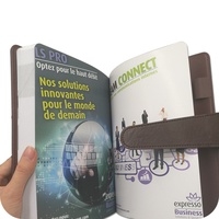 Servicio de Impresión, Organizador de Cuero para Negocios, Diario de Cuero PU con Logotipo Personalizado, Cuaderno Personalizado