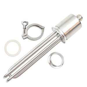 Elemento calefactor de inmersión de acero inoxidable de 220v con conexión tri-clamp para elaboración de cerveza, 5500w - Product Image 1