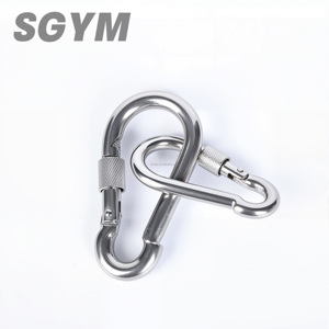 Mousquetons robustes en acier inoxydable 304 316, mousquetons à ressort, mousquetons à chaîne, verrous pour le camping, la randonnée, DIN 5299 - Product Image 6
