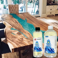 Résine époxy transparente GSD AB sans bulles pour la fabrication de tables en résine, le durcissement des sols et le moulage artisanal