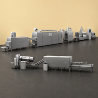 Ligne d'extrusion à double vis pour aliments pour animaux de compagnie, 1000 kg par heure, automatique, en acier inoxydable de qualité alimentaire