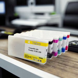 Cartouche d'encre compatible pour <span class=keywords><strong>Fujifilm</strong></span> Frontier-S DX100 T7811-T7816 Ensemble de 6 couleurs avec puce 200 ml d'encre à colorant - Product Image 3