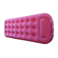 Lit gonflable floqué de taille simple/double de voyage matelas floqué gonflable de haute qualité facile gonfler le lit d'air