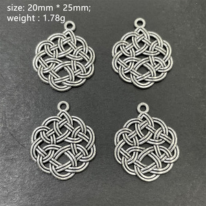 Conector de Joyería para Collar DIY, Estilo Étnico Chino, Nudo Chino, Plata <span class=keywords><strong>Antigua</strong></span> y Oro - Product Image 5