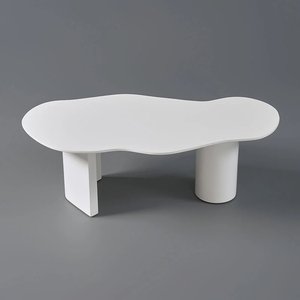 2025 nouveautés abstrait <span class=keywords><strong>Funky</strong></span> Japandi bois nouveauté en forme de nuage robuste bord lisse Table basse pour salon - Product Image 3