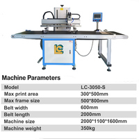 Nueva Máquina de Serigrafía Semiautomática de Alta Velocidad con Mesa de Vacío y PLC para Impresión de Tarjetas, Cubiertas de Cuadernos, Diarios, Papel, PVC