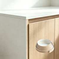 Pita Pinggir PVC/ABS Warna Solid Mingbang 0.4-3mm 12-650mm untuk Furnitur Kabinet, 95% Mirip Warna Asli, 100/200m/Roll