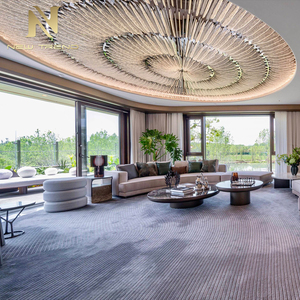 Lustre LED sur mesure de luxe moderne pour grand espace commercial, <span class=keywords><strong>luminaire</strong></span> pour hall d'hôtel à haut plafond - Product Image 3