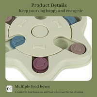 Distributeur interactif de friandises pour chien, bol anti-étouffement pour l'alimentation lente et l'entraînement IQ, pour ralentir la consommation et soulager l'ennui