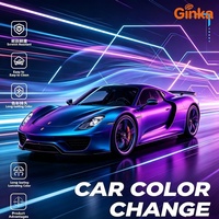 Film de protection de peinture automobile en TPU PPF couleur satinée brillante, auto-réparant, changeant de couleur, flexible, ductile et amovible