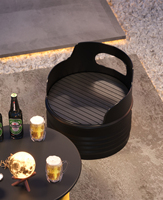 Chaises créatives industrielles de table de bar de sofa de seau d'huile de vent BBQ