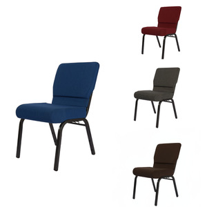 Vente en gros de chaises de prêtre d'église multicolores à emboîtement personnalisables de haute qualité Sièges confortables en tissu Théâtres Auditoriums - Product Image 1