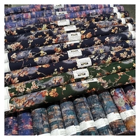 Tissu Imprimé en Rayonne de Chine, Tissage « Make to Order », Motifs Floraux, 100 % Viscose, Prix Abordable, Très Vendu, Prêt à l'Expédition