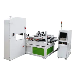 WEHO Machinery brand Wood timber scroll curve cutting cnc vertical bandsaw milling sawing machine