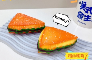 Jincan popolare spremitura giocattolo simulato cibo Sandwich Pinch sfient giocattolo per bambini - Product Image 5