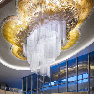 Loby Chandelier Light Luxury Modern extra Large Chandelier Lámpara de techo Colgante - Product Image 4