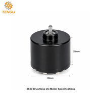 Moteur CC sans balais à aimant permanent 3626 fiable et efficace 12V 18V 24V pour unité d'extraction de fumée de soudage sans balais