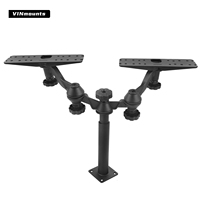 Support de sondeur de pêche à double bras de type colonne, hauteur réglable, support électronique marin VIN-TYQ-HB-05L-LZ-03