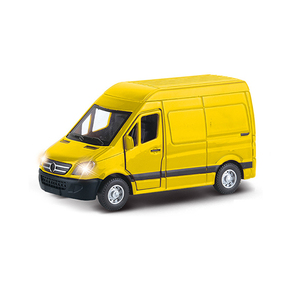 Logo su misura Diecast 1:32 suono luce pull metallo auto corriere camion business van giocattoli auto veicoli modello per regalo - Product Image 3