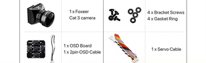 Foxeer กล้องมองกลางคืนมีความไวต่อแสง0.00001lux Night1200TVL 3มินิ850nm รถแข่ง palt/ntsc RC - Product Image 5