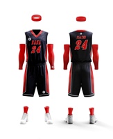 Equipo personalizado uniforme de baloncesto uniforme de diseño personalizado al por mayor de buena calidad de secado rápido 100% poliéster conjuntos de uniformes de baloncesto