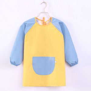Art Aprons Learning Education Toys Portable Lightweight Linen Birthday Gift Kids Bib Apron <b>Kit</b> Long Sleeve <b>Painting</b> - Product Image 1