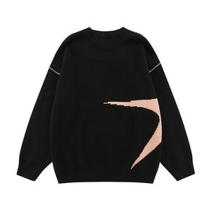 Pull unisexe surdimensionné à col rond, à manches amovibles, imprimé, respirant, 100% coton, vintage, hiver - Product Image 3