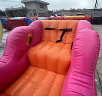 Flotteur gonflable en forme de pastèque OEM |   Jouet aquatique flottant à bascule pour jeux de piscine, utilisation en station balnéaire et en extérieur
