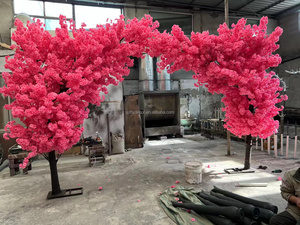 ต้นซากุระเทียมสำหรับตกแต่งในร่มกลางแจ้งบ้านงานปาร์ตี้ฉากหลังซุ้มดอกซากุระสำหรับงานแต่งงาน - Product Image 5