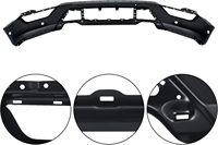 Kit de pare-chocs avant en plastique Topzonauto pour F-150 2021-2023 avec grille à fixation par boulons, support de plaque d'immatriculation et garnitures